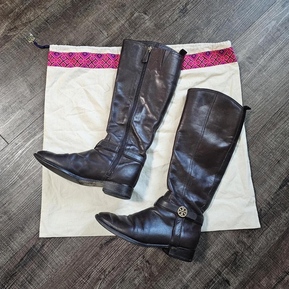 Tory Burch - Leather Knee-High Boots
